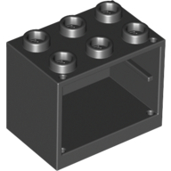 Lego skříňka 2x3x2, černá (6138479)